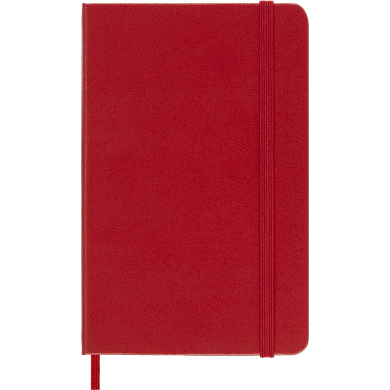 Moleskine carnet A6, blanc, couverture rigide, bleu saphir